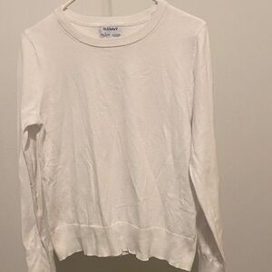Old Navy White Knit Pullover